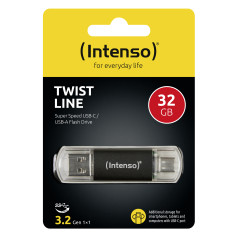 Intenso 3539480 unità flash USB 32 GB USB Type-A   USB Type-C 3.2 Gen 1 (3.1 Gen 1) Antracite