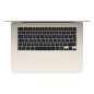 Apple MacBook Air Apple M M4 Computer portatile 38,9 cm (15.3") 16 GB 256 GB SSD Wi-Fi 6E (802.11ax) macOS Sequoia Beige