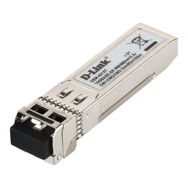 D-Link DEM-431XT modulo del ricetrasmettitore di rete Fibra ottica 10000 Mbit/s SFP+ D-Link DEM-431XT modulo del ricetrasmettitore di rete Fibra ottica 10000 Mbit/s SFP+