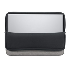 Rivacase Suzuka 39,6 cm (15.6") Custodia a tasca Grigio