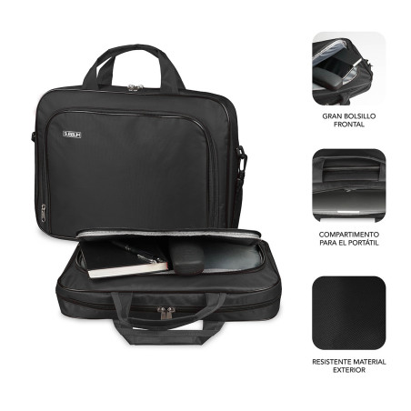 SUBBLIM SUB-LB-1OLB030 borsa per laptop 35,6 cm (14") Borsa con caricamento dall'alto Nero