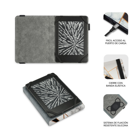 SUBBLIM SUBCUE-1EC011 custodia per e-book reader 15,2 cm (6") Custodia a libro Multicolore