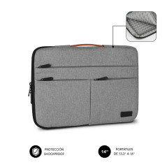 SUBBLIM SUBLS-AP36002 borsa per laptop 35,6 cm (14") Custodia a tasca Grigio