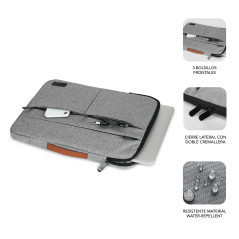 SUBBLIM SUBLS-AP36002 borsa per laptop 35,6 cm (14") Custodia a tasca Grigio