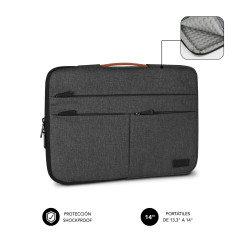 SUBBLIM SUBLS-AP36001 borsa per laptop 35,6 cm (14") Custodia a tasca Grigio