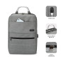 SUBBLIM MOCHILA ELITE AIR PADDING 15.6'' GREY zaino Zaino casual Grigio Poliestere