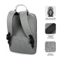 SUBBLIM MOCHILA ELITE AIR PADDING 15.6'' GREY zaino Zaino casual Grigio Poliestere