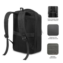 SUBBLIM MOCHILA BUSINESS V2 AP 16'' NEGRO 40,6 cm (16") Zaino Nero
