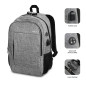 SUBBLIM SUB-BP-1UL0001 zaino Grigio Oxford SUBBLIM SUB-BP-1UL0001 zaino Grigio Oxford