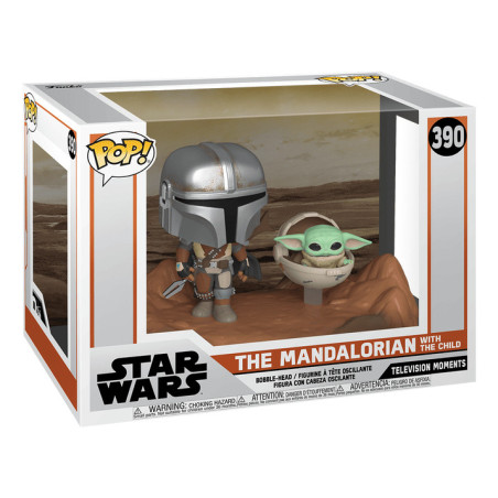 Funko pop star wars the mandalorian the mandalorian & baby yoda