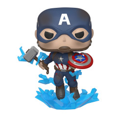 FUNKO POP Marvel  Endgame- Capt A w Broken Shield & Mjolnir
