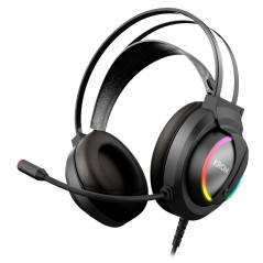 Krom Kappa Auricolare Cablato A Padiglione Gaming Nero