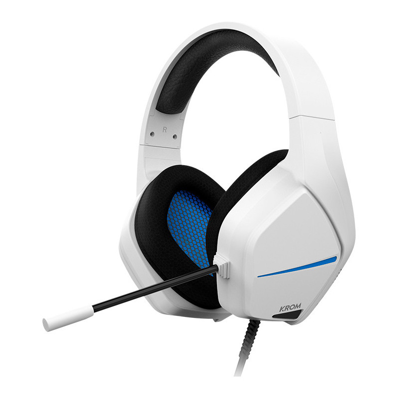 Krom Kopa Move Auricolare Cablato A Padiglione Gaming Bianco Krom Kopa Move Auricolare Cablato A Padiglione Gaming Bianco