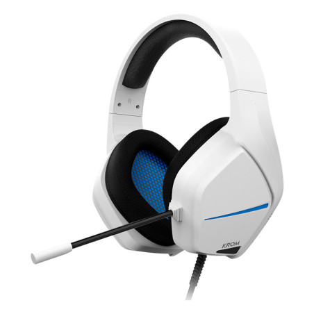 Krom Kopa Move Auricolare Cablato A Padiglione Gaming Bianco