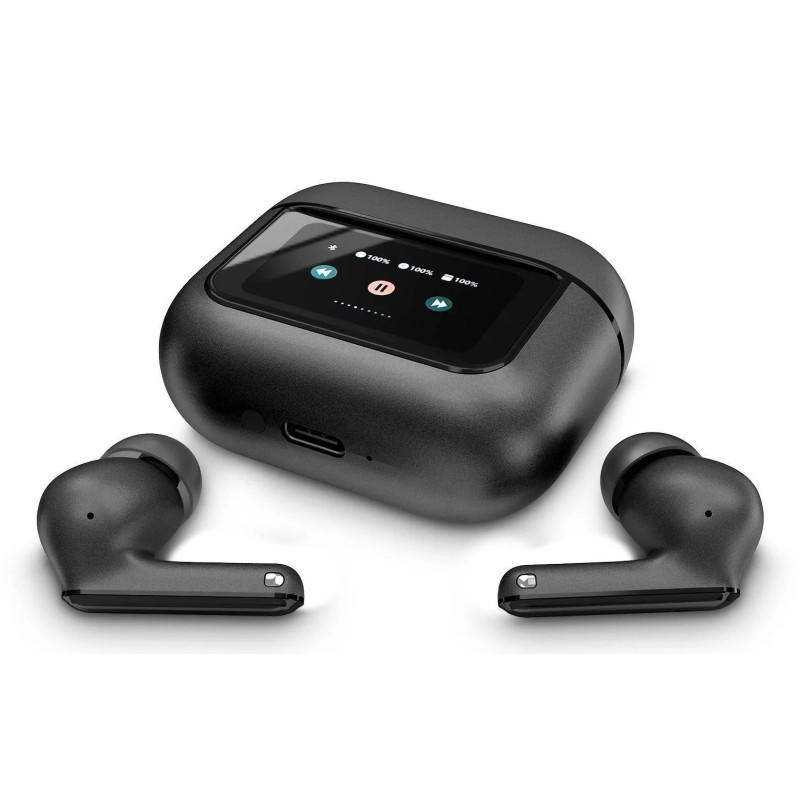 Energy Sistem Display ANC Auricolare True Wireless Stereo (TWS) In-ear Musica e Chiamate USB tipo-C Bluetooth Nero Energy Sistem Display ANC Auricolare True Wireless Stereo (TWS) In-ear Musica e Chiamate USB tipo-C Bluetooth Nero