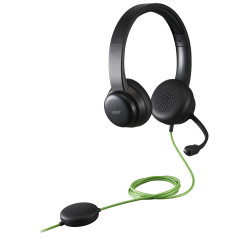 Acer GP.HDS11.01N cuffia e auricolare Cablato A Padiglione Musica e Chiamate Nero