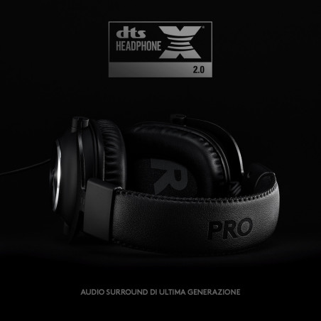 Logitech G PRO x Cuffia Gaming Cablata con Microfono Blue VO!CE, DTS Headphone:X 7.1 e Driver PRO-G da 50 mm, 7.1 Surround