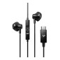 Energy Sistem EasyPods Auricolare Cablato In-ear Musica e Chiamate USB tipo-C Nero