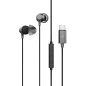 Energy Sistem Metallized Type C Auricolare Cablato In-ear Musica e Chiamate USB tipo-C Nero, Grigio Energy Sistem Metallized Type C Auricolare Cablato In-ear Musica e Chiamate USB tipo-C Nero, Grigio