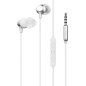 Energy Sistem Metallized Auricolare Cablato In-ear Musica e Chiamate Argento, Bianco