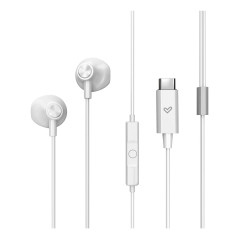 Energy Sistem EasyPods Auricolare Cablato In-ear Musica e Chiamate USB tipo-C Bianco