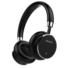 Aiwa HSTBTN-800BK cuffia e auricolare Con cavo e senza cavo A Padiglione Musica e Chiamate Bluetooth Nero