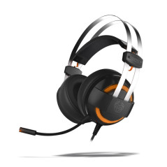 Krom Kode Auricolare Cablato A Padiglione Gaming Nero