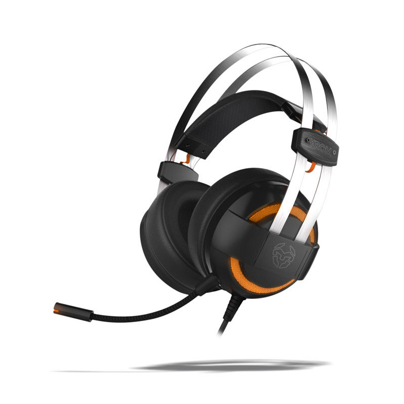 Krom Kode Auricolare Cablato A Padiglione Gaming Nero Krom Kode Auricolare Cablato A Padiglione Gaming Nero