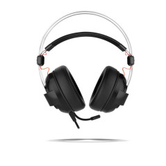 Krom Kode Auricolare Cablato A Padiglione Gaming Nero