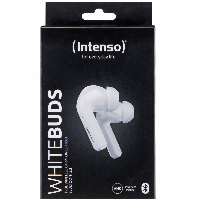 Intenso White Buds T302A Cuffie True Wireless Stereo (TWS) In-ear Chiamate/Musica/Sport/Tutti i giorni USB tipo-C Bluetooth Intenso White Buds T302A Cuffie True Wireless Stereo (TWS) In-ear Chiamate/Musica/Sport/Tutti i giorni USB tipo-C Bluetooth