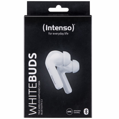 Intenso White Buds T302A Cuffie True Wireless Stereo (TWS) In-ear Chiamate/Musica/Sport/Tutti i giorni USB tipo-C Bluetooth