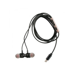 Muvit M1C Auricolare Cablato In-ear Musica e Chiamate USB tipo-C Nero