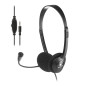 NGS MS103 MAX Auricolare Cablato A Padiglione Musica e Chiamate Nero