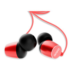 Aiwa ESTM-30RD cuffia e auricolare Cablato In-ear Chiamate Musica Sport Tutti i giorni Rosso