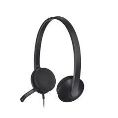 Logitech 981-000475 cuffia e auricolare Cablato A Padiglione Ufficio USB tipo A Nero