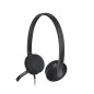 Logitech 981-000475 cuffia e auricolare Cablato A Padiglione Ufficio USB tipo A Nero Logitech 981-000475 cuffia e auricolare Cablato A Padiglione Ufficio USB tipo A Nero