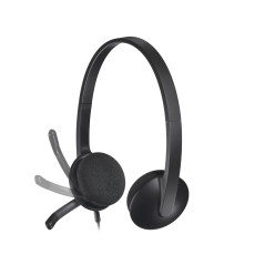 Logitech 981-000475 cuffia e auricolare Cablato A Padiglione Ufficio USB tipo A Nero