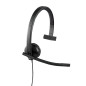 Logitech 981-000571 cuffia e auricolare Cablato A Padiglione Ufficio USB tipo A Nero