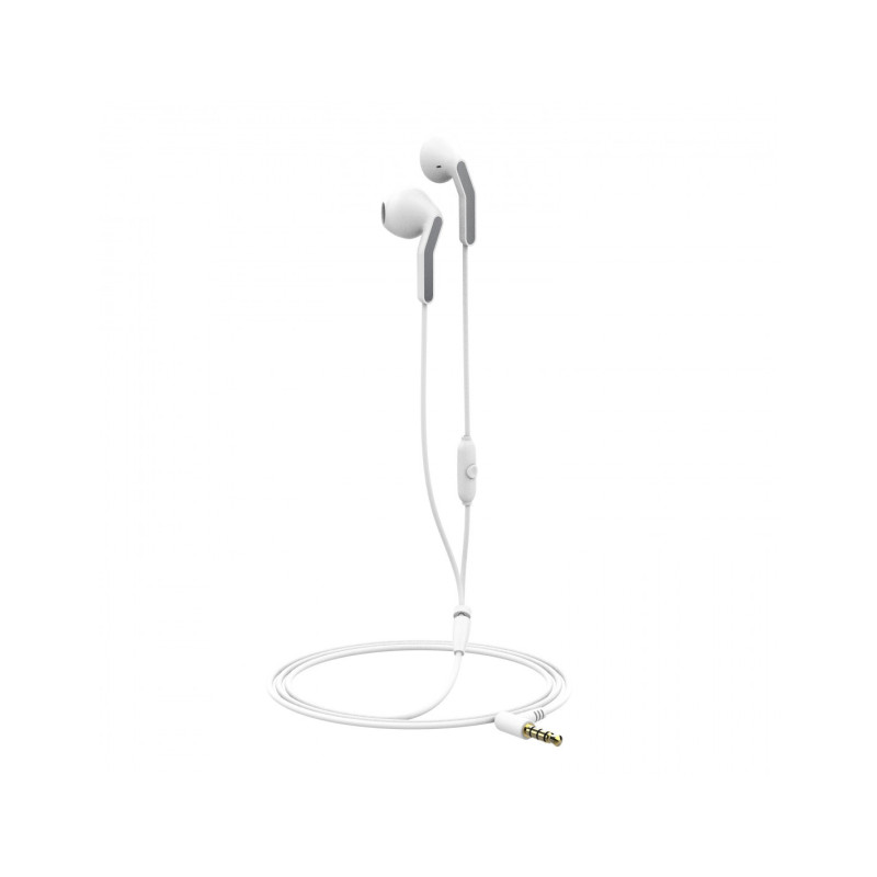 Muvit E56 Auricolare Cablato In-ear Musica e Chiamate Bianco