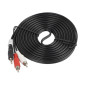 Lanberg CA-MJRC-10CC-0050-BK cavo audio 5 m 3.5mm 2 x RCA Nero