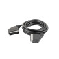 Lanberg CA-EUEU-10CC-0018-BK Cavo SCART 1,8 m SCART (21-pin) Nero Lanberg CA-EUEU-10CC-0018-BK Cavo SCART 1,8 m SCART (21-pin) Nero