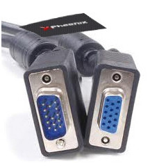 Phoenix Technologies 5m VGA cavo VGA VGA (D-Sub) Nero