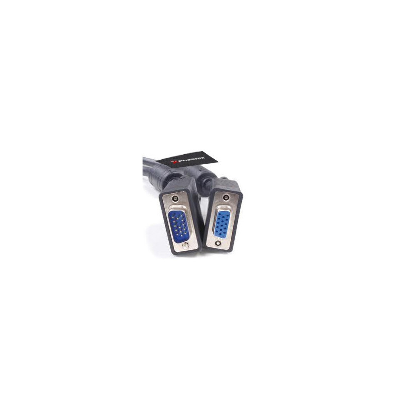 Phoenix Technologies 5m VGA cavo VGA VGA (D-Sub) Nero Phoenix Technologies 5m VGA cavo VGA VGA (D-Sub) Nero
