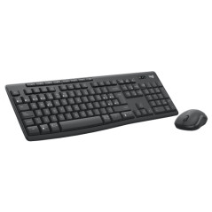 Logitech 920-012071 tastiera Mouse incluso Ufficio RF senza fili + Bluetooth QWERTY Spagnolo Grafite