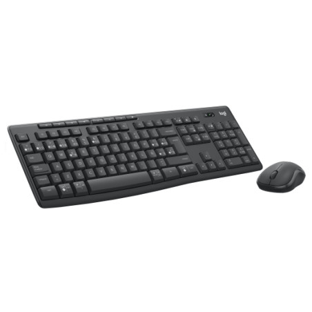 Logitech 920-012071 tastiera Mouse incluso Ufficio RF senza fili + Bluetooth QWERTY Spagnolo Grafite