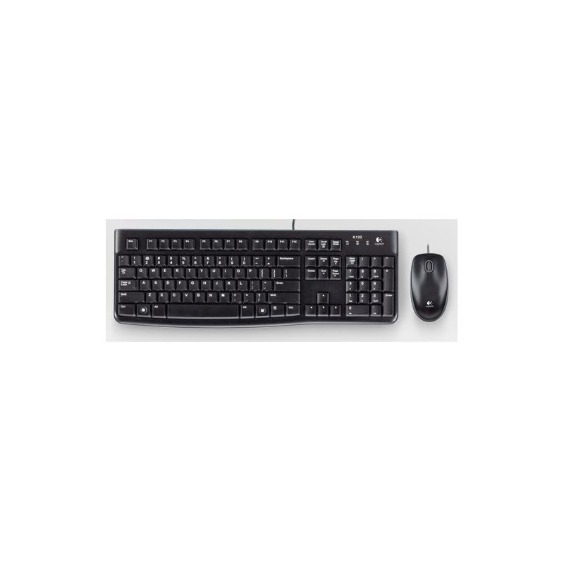 Logitech Desktop MK120 tastiera Mouse incluso USB QWERTY Portoghese Nero Logitech Desktop MK120 tastiera Mouse incluso USB QWERTY Portoghese Nero