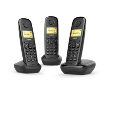 Gigaset A170 Trio Telefono analogico DECT Identificatore di chiamata Nero