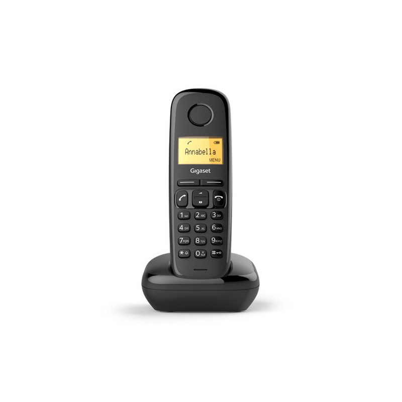Telefono fijo inalambrico gigaset a170 negro 50 numeros agenda -  10 tonos