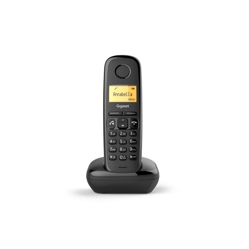 Telefono fijo inalambrico gigaset a270 negro 80 numeros agenda -  10 tonos