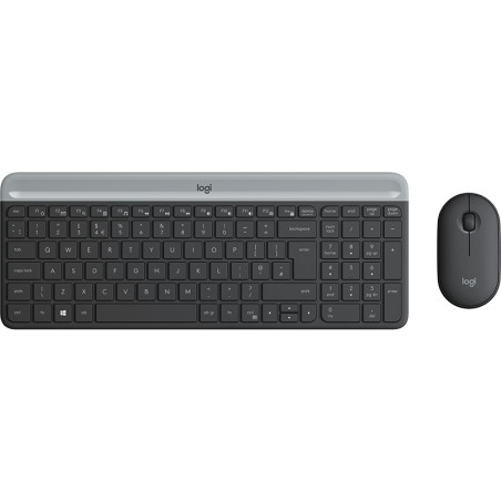 Logitech 920-009198 tastiera Mouse incluso Universale RF Wireless QWERTY Spagnolo Grafite